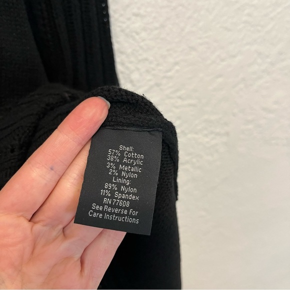 J. Peterman Small Sweater Dress Black Long Sleeve S - Picture 11 of 13